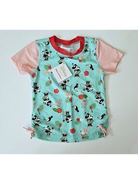 Hanna Andersson 120 6-7 NWT Minnie Mouse Disney Rash Guard Swim Top